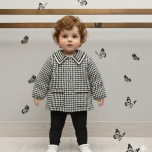 Girl Baby Coat Cheaker